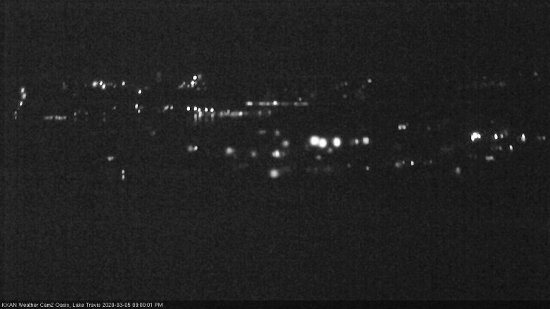 Lake Travis webcam, March 5, 2020 9:00 PM CT