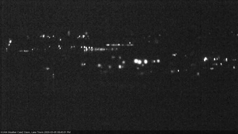 Lake Travis webcam, March 5, 2020 9:45 PM CT