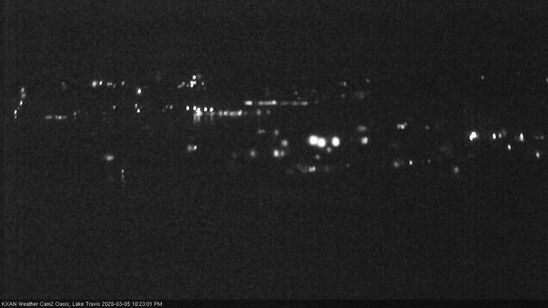Lake Travis webcam, March 5, 2020 10:25 PM CT