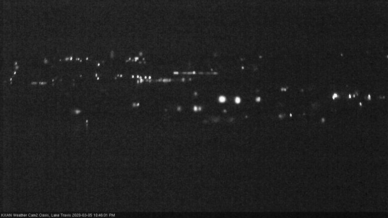 Lake Travis webcam, March 5, 2020 10:45 PM CT