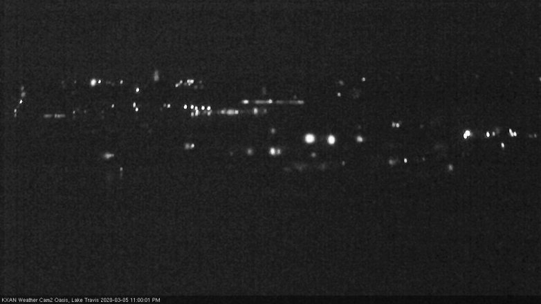 Lake Travis webcam, March 5, 2020 11:00 PM CT