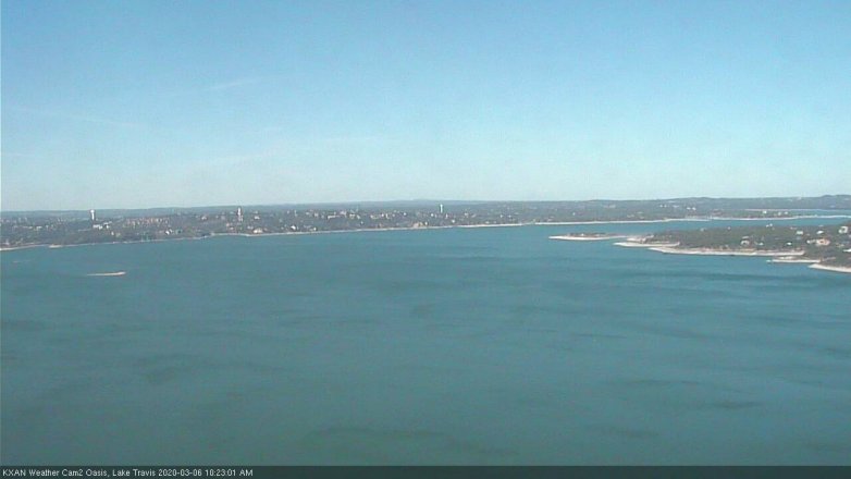 Lake Travis webcam, March 6, 2020 10:25 AM CT