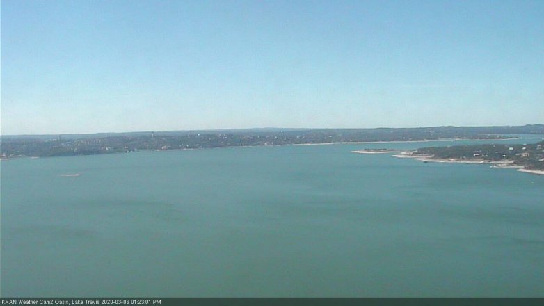 Lake Travis webcam, March 6, 2020 1:25 PM CT