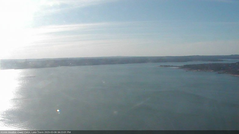 Lake Travis webcam, March 6, 2020 4:25 PM CT