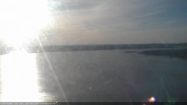 Lake Travis webcam, March 6, 2020 5:25 PM CT