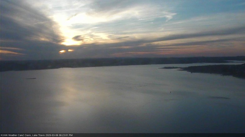 Lake Travis webcam, March 6, 2020 6:25 PM CT