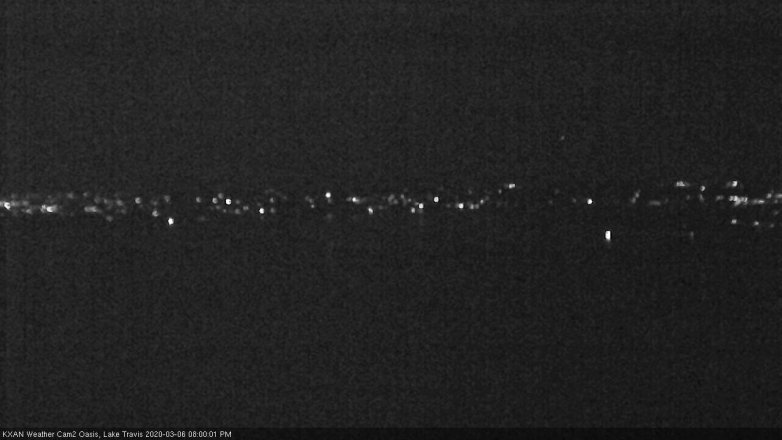 Lake Travis webcam, March 6, 2020 8:00 PM CT