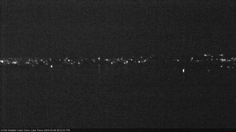 Lake Travis webcam, March 6, 2020 8:25 PM CT