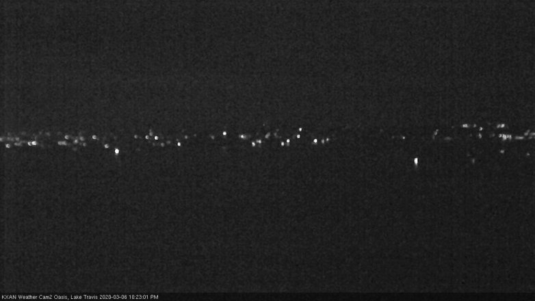 Lake Travis webcam, March 6, 2020 10:25 PM CT