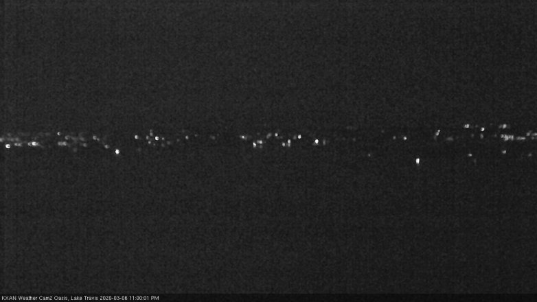 Lake Travis webcam, March 6, 2020 11:00 PM CT