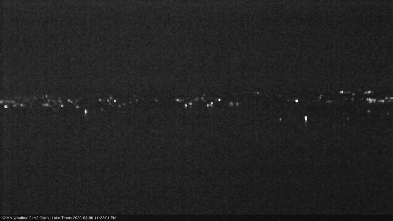 Lake Travis webcam, March 6, 2020 11:25 PM CT