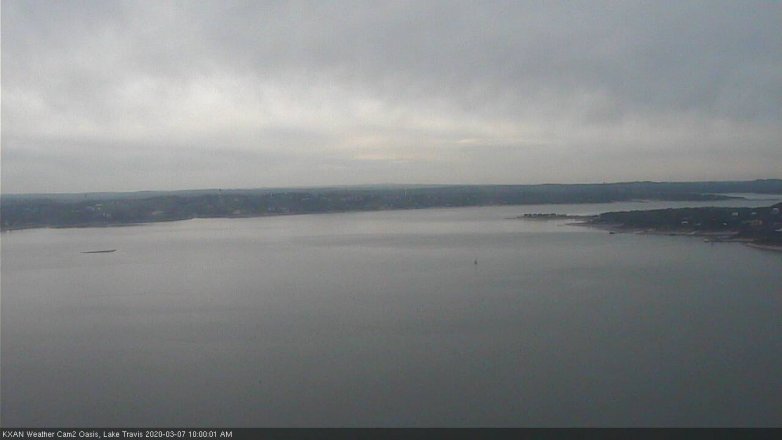 Lake Travis webcam, March 7, 2020 10:00 AM CT