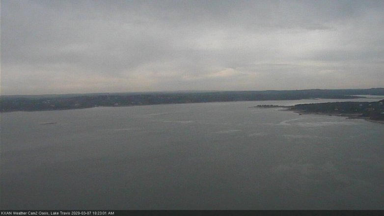 Lake Travis webcam, March 7, 2020 10:25 AM CT