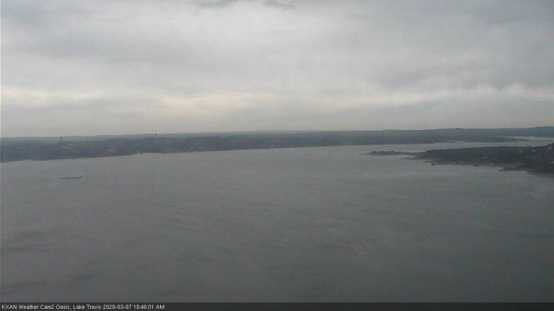 Lake Travis webcam, March 7, 2020 10:45 AM CT