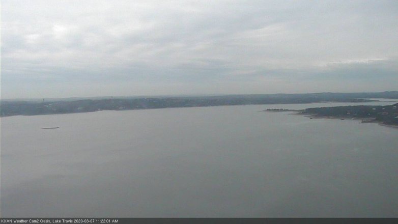 Lake Travis webcam, March 7, 2020 11:25 AM CT