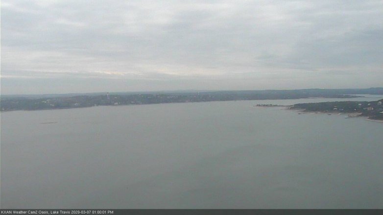 Lake Travis webcam, March 7, 2020 1:00 PM CT