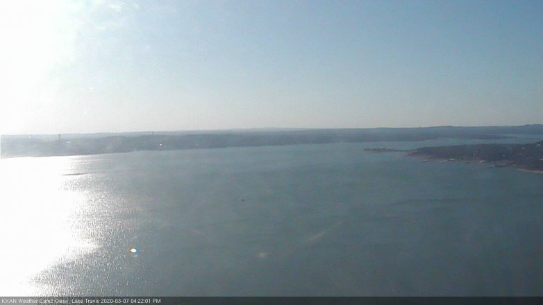 Lake Travis webcam, March 7, 2020 4:25 PM CT