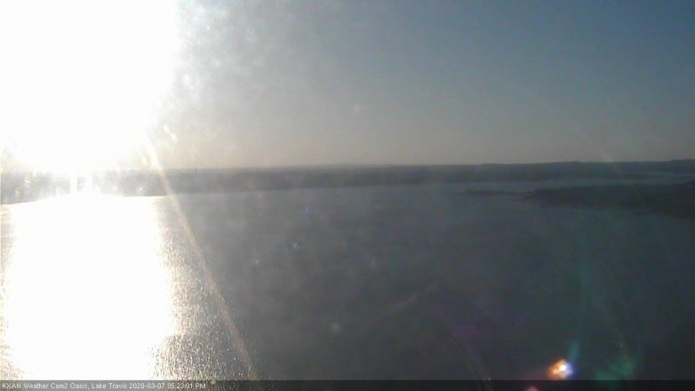 Lake Travis webcam, March 7, 2020 5:25 PM CT