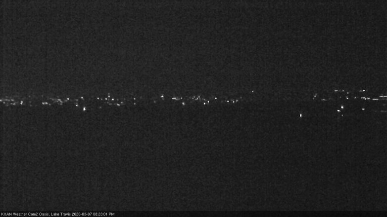 Lake Travis webcam, March 7, 2020 8:25 PM CT