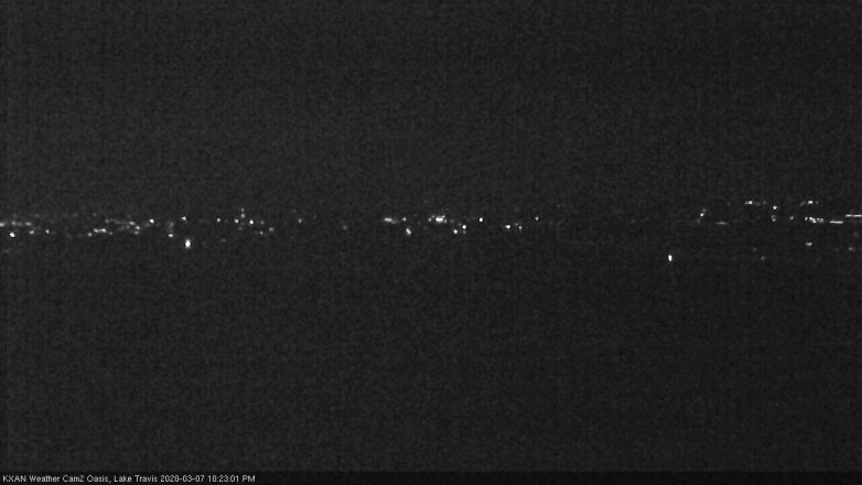 Lake Travis webcam, March 7, 2020 10:25 PM CT