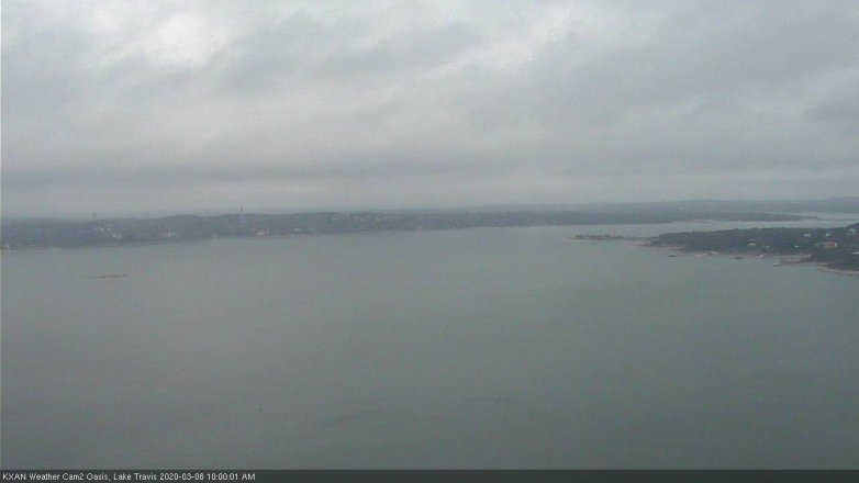 Lake Travis webcam, March 8, 2020 10:00 AM CT