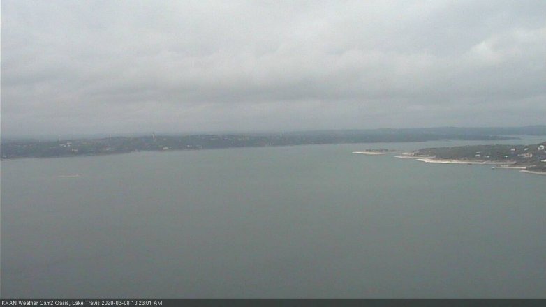 Lake Travis webcam, March 8, 2020 10:25 AM CT