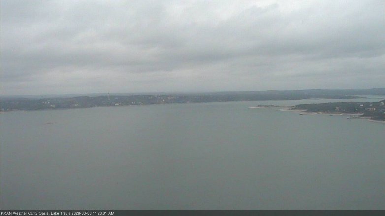Lake Travis webcam, March 8, 2020 11:25 AM CT