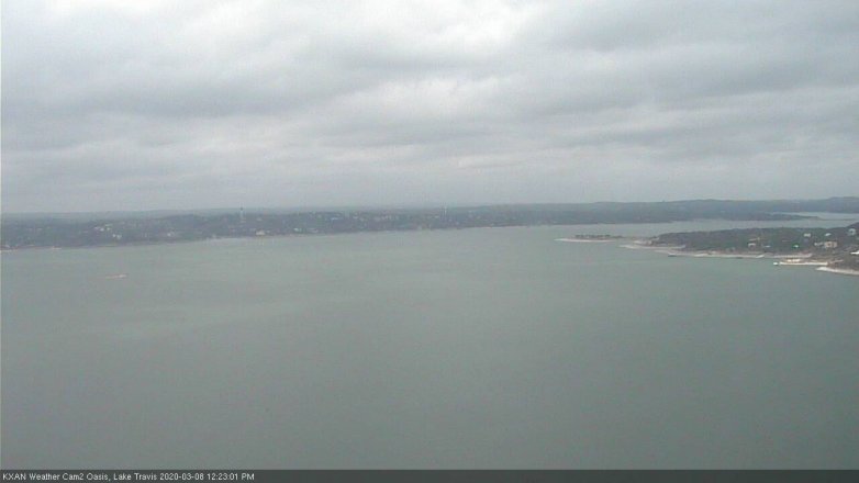 Lake Travis webcam, March 8, 2020 12:25 PM CT