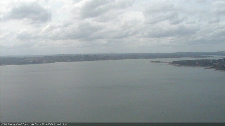 Lake Travis webcam, March 8, 2020 2:45 PM CT
