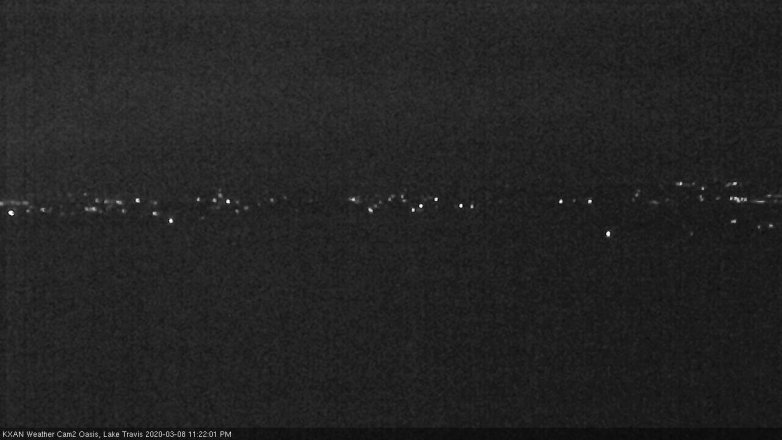 Lake Travis webcam, March 8, 2020 11:25 PM CT