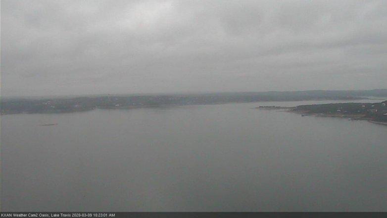 Lake Travis webcam, March 9, 2020 10:25 AM CT