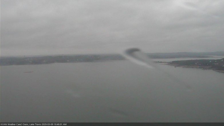 Lake Travis webcam, March 9, 2020 10:45 AM CT