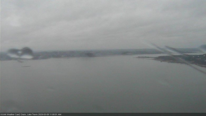 Lake Travis webcam, March 9, 2020 11:00 AM CT