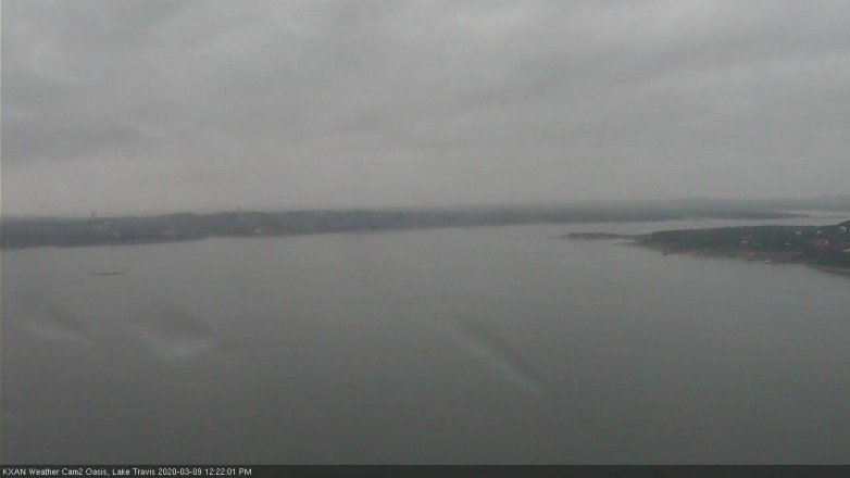 Lake Travis webcam, March 9, 2020 12:25 PM CT