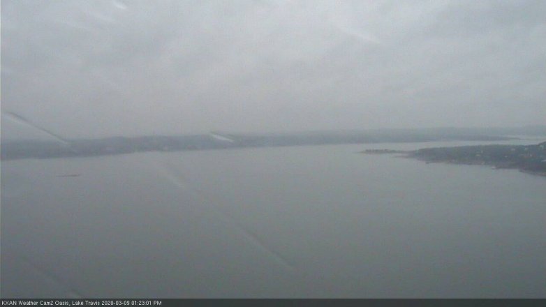 Lake Travis webcam, March 9, 2020 1:25 PM CT