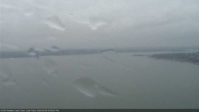 Lake Travis webcam, March 9, 2020 3:00 PM CT
