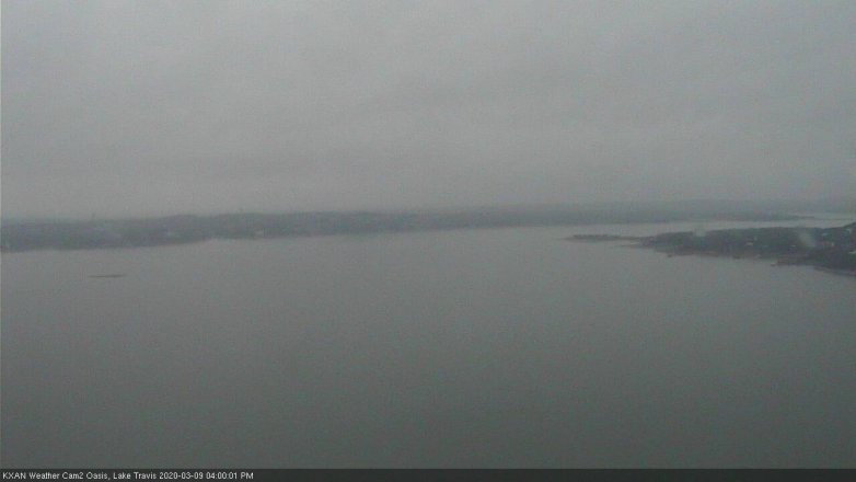 Lake Travis webcam, March 9, 2020 4:00 PM CT