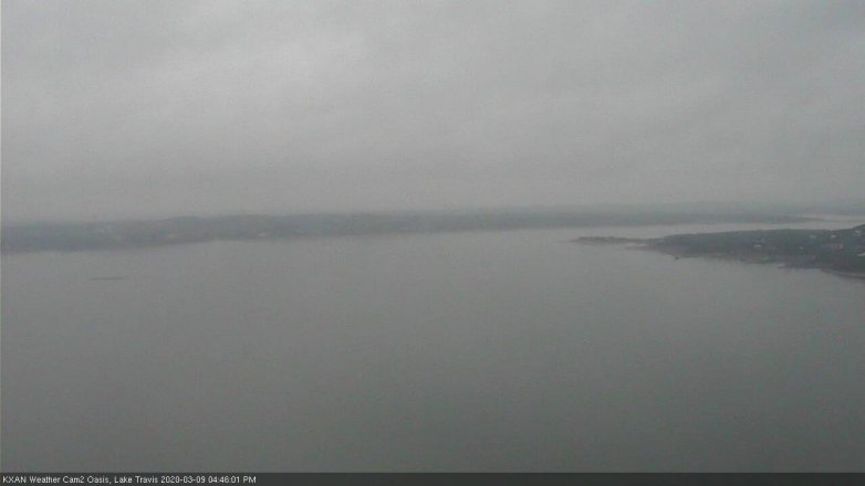 Lake Travis webcam, March 9, 2020 4:45 PM CT