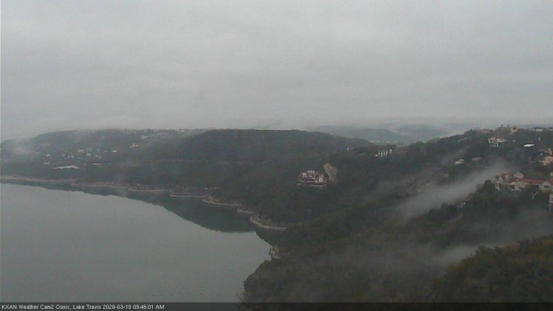 Lake Travis webcam, March 10, 2020 9:45 AM CT