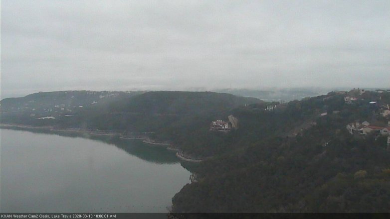 Lake Travis webcam, March 10, 2020 10:00 AM CT