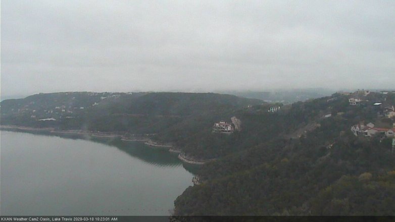 Lake Travis webcam, March 10, 2020 10:25 AM CT