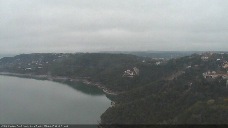 Lake Travis webcam, March 10, 2020 10:45 AM CT