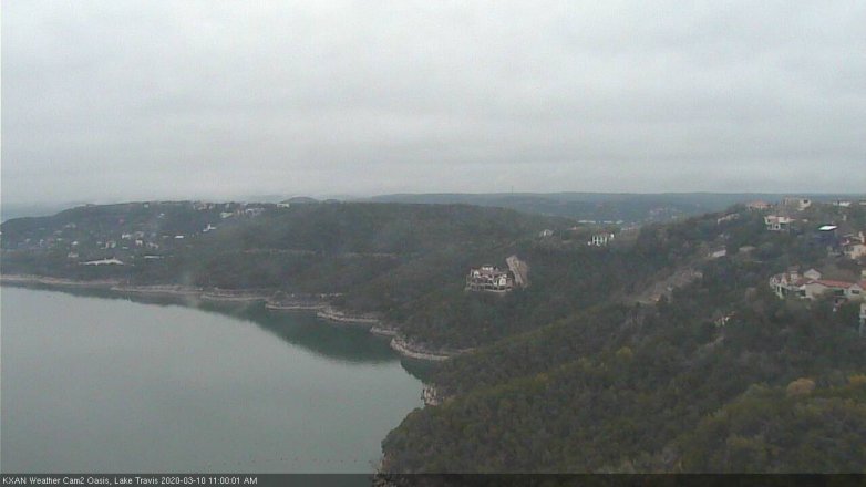 Lake Travis webcam, March 10, 2020 11:00 AM CT