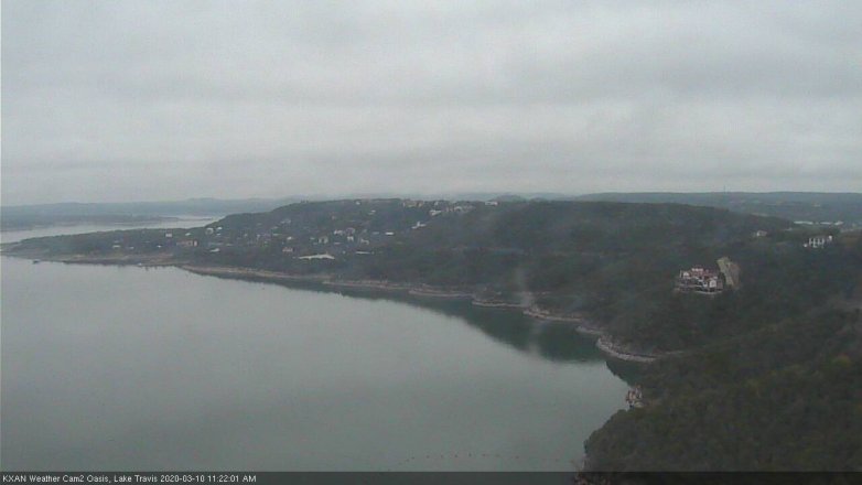 Lake Travis webcam, March 10, 2020 11:25 AM CT