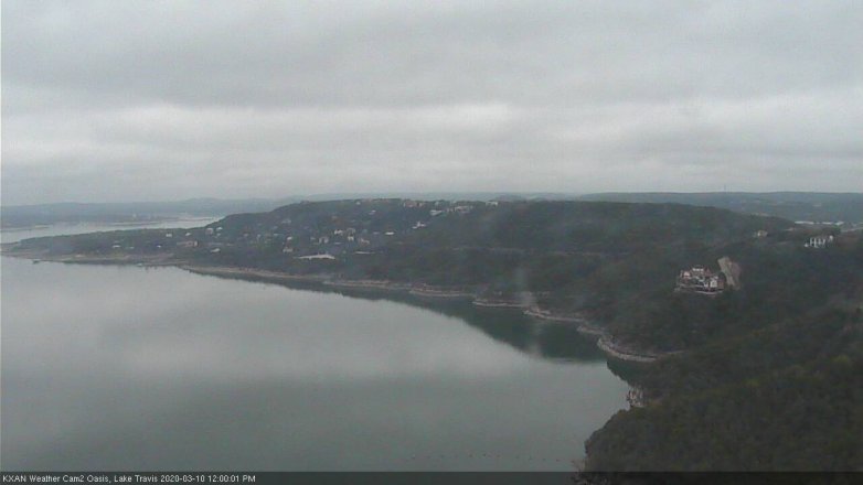 Lake Travis webcam, March 10, 2020 12:00 PM CT