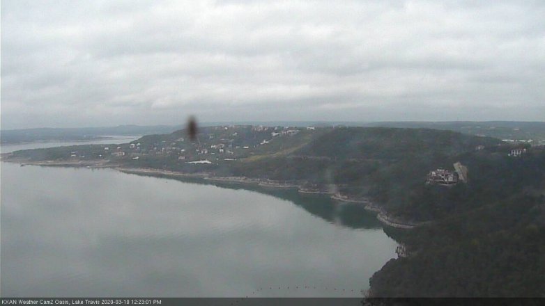 Lake Travis webcam, March 10, 2020 12:25 PM CT