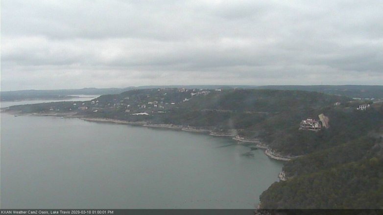 Lake Travis webcam, March 10, 2020 1:00 PM CT