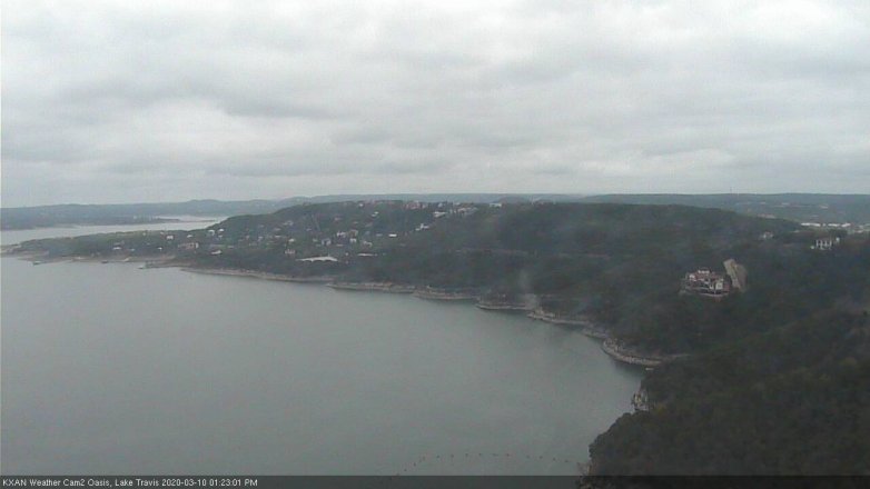 Lake Travis webcam, March 10, 2020 1:25 PM CT