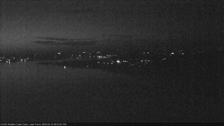 Lake Travis webcam, March 10, 2020 8:25 PM CT