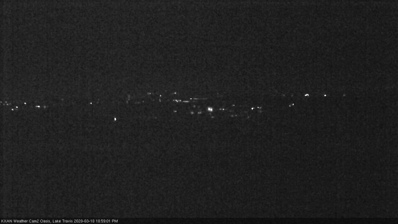 Lake Travis webcam, March 10, 2020 11:00 PM CT